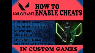 How to enable cheats in Valorant Custom games [upl. by Aneel387]