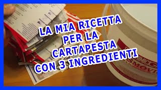 TRASFORMA LA TUA CREATIVITÀ IN CARTAPESTA CON SOLO 3 INGREDIENTI SEGUI IL MIO TUTORIAL FACILE [upl. by Gusella966]