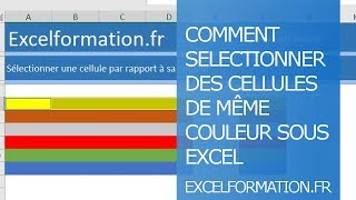 Comment sélectionner les cellules de même couleur [upl. by Macomber]