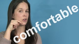 How to Pronounce COMFORTABLE  AMERICAN ENGLISH PRONUNCIATION [upl. by Lebiram]