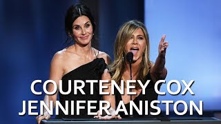 Courteney Cox and Jennifer Aniston to George Clooney Youre Welcomequot [upl. by Sladen]