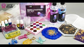 LETS RESIN Resin Starter Kits Resin Crafts Tutorial for Beginner [upl. by Otes]