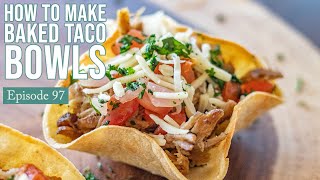 How to make baked taco bowls [upl. by Flavian]