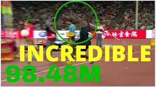 TOP 5  Longest Javelin Throws  Javelin Throw World Records [upl. by Alicec]