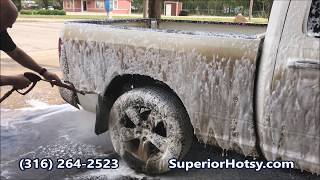 Dirty Truck Changes Colors With Pressure Washer Foamer [upl. by Eeresed521]