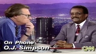 RAW 1995 OJ Simpson calls CNN day after verdict [upl. by Yurik]