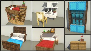 Minecraft 30 Bedroom Design Ideas [upl. by Punak]