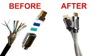 How to assemble a HDMI cable [upl. by Borman459]