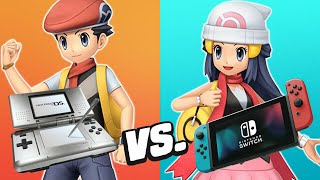 Pokemon Brilliant Diamond amp Shining Pearl Trailer Comparison  Switch vs DS [upl. by Hermon478]