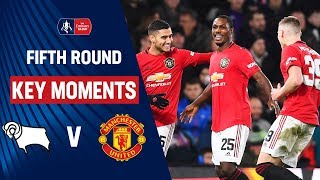 Derby County vs Manchester United  Key Moments  Fifth Round  Emirates FA Cup 1920 [upl. by Uohk672]