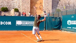 Stan Wawrinka Serve Slow Motion  ATP Tennis Serve Technique [upl. by Niuq]