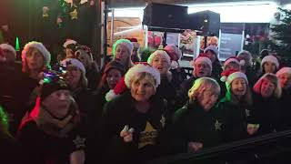 WHAT CHRISTMAS MEANS TO ME Rock Choir at Birkdale Lights Switch On 1st December 2024 [upl. by Halladba138]