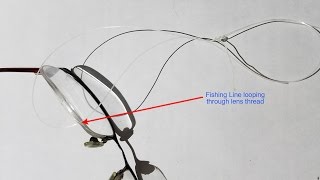 DIY Fix to Replace Lens in SemiRimless Glasses [upl. by Orford]