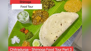 Chitradurga  Shimoga Food Tour Part 3  Famous Eateries at Shimoga  Monk Vlogs [upl. by Toth]