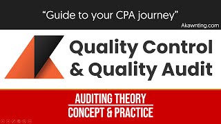 Quality Control and Quality Audit PSQC 1 and PSA 120 [upl. by Askari]