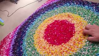 No Sew DIY Rag Rug Tutorial [upl. by Arakat]