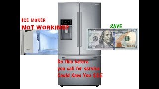 How to Reset ICE Maker for Samsung Refrigerator When Its Not Working [upl. by Behlke]