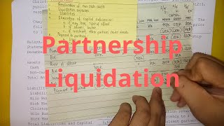 Partnership Liquidation  Lumpsum Method Part 1 [upl. by Mccourt]