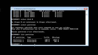 Partitionnement avec Diskpart [upl. by Annez672]