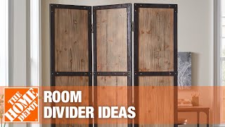 Room Divider Ideas  The Home Depot [upl. by Bent]