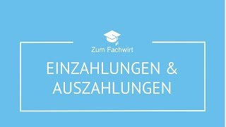 Einzahlungen Auszahlungen Einnahmen und Ausgaben Rechnungswesen [upl. by Eimaj45]