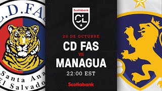 Scotiabank Concacaf League 2020  CD FAS vs Managua FC [upl. by Ydoj]