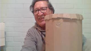 COMO HACER UN TAMBOR CON CAJAS DE CARTON Y BOLSA DE PLASTICO [upl. by Malia]