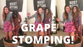 Grape Stomping  Making Aussie Wine [upl. by Salamanca629]