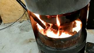 Waste Oil heater One Gallon Burn Time [upl. by Ruggiero]