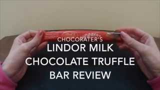 Lindor Milk ChocolateTruffle Bar Review [upl. by Aire]