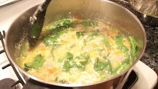 Italian Wedding Soup Recipe  OrsaraRecipes [upl. by Lemmor]