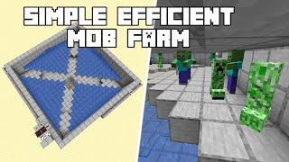 Efficient Mob Farm  Minecraft 121 Tutorial Java Edition [upl. by Yelsehc920]