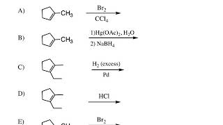 Alkene Reactions 1  Narrated Answer Key [upl. by Ysus]