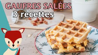 3 recettes de gaufres salées [upl. by Fishback]