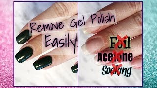 How To Easily Remove Gel Polish  NO ACETONE [upl. by Komarek]