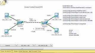 VLANs and Trunks for Beginners  Part 8 DTP [upl. by Leahcar995]