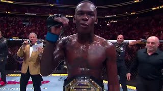 Israel Adesanya Octagon Interview  UFC 287 [upl. by Weihs132]