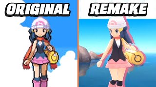 Pokémon Brilliant Diamond amp Shining Pearl  DS vs Switch Graphics Comparison [upl. by Ariad849]