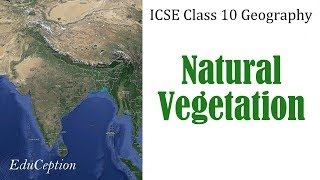 NATURAL VEGETATION  ICSE Class 10 Geography [upl. by Masera]