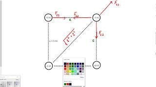 Coulombs Law and Electric Field 4 Charges [upl. by Ahsieker]