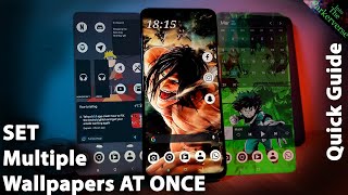 Set Multiple Wallpapers on Android Homescreen  2021 Quick Guide [upl. by Hurley]