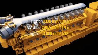 Caterpillar Electric Power 10MW GCM34 Natural Gas Engine [upl. by Ethbun983]