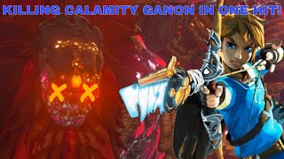 How To Kill Calamity Ganon In One Hit Zelda BOTW Glitch Guide ReUploaded [upl. by Aekin]