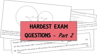 Hardest Exam Questions  CIE AS Mathematics  Pure 1  Part Two [upl. by Gothurd]