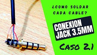 171 Como SOLDAR  CONECTAR CONECTOR JACK de aurículares Caso 21  Reparacion de auriculares [upl. by Lalita831]