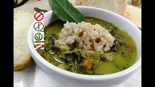 ZUPPA DI CAVOLO NERO detox zuppa dimagrante ricette con cavolo nero Vegan gluten free [upl. by Spalla]