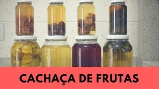 Como fazer cachaça com frutas parte 1  RECEITA [upl. by Nerhtak521]