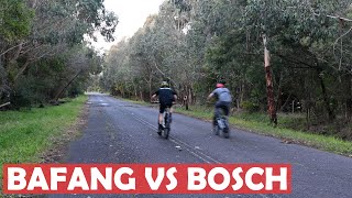 Ebike Drag Race Bafang M600 V Bosch CX [upl. by Siravaj]