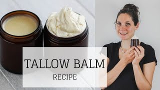 Tallow Balm Recipe  WHIPPED AND SOLID  Bumblebee Apothecary [upl. by Magdalene]