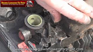 Petrol Lawnmower How To Replace Governor Springs Help [upl. by Yak330]